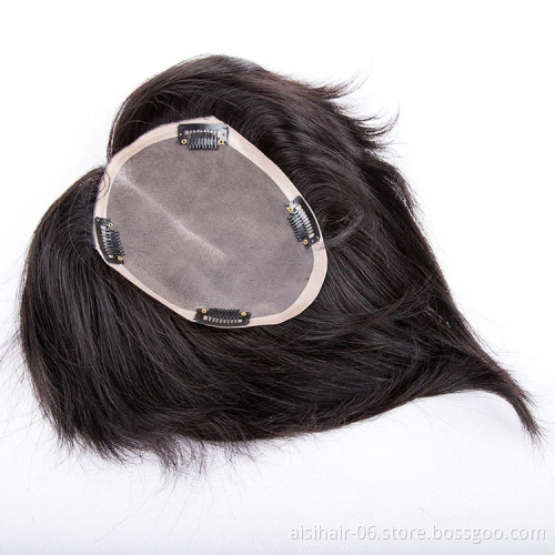 Aisi Hair Top Quality Cheap Factory Price 100%  Malaysia Human Hair Toupee For Black Women